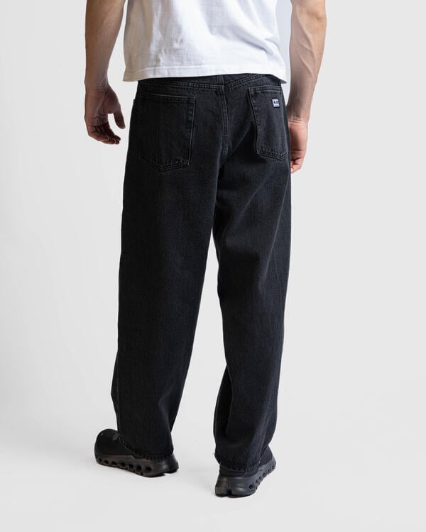 ★TOUT Y EST★ W WASHING DENIM OVAL BAG BLACK FERSABA805M Obey BIGWIG BAGGY DENIM | 142010087-FBL | AFEW STORE